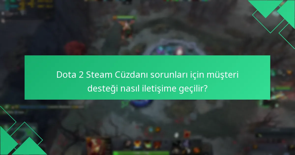 Steam Cüzdanı bakiyesinin Dota 2 işlemleri üzerindeki etkileri nelerdir?