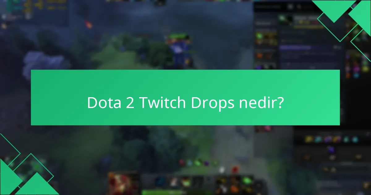 Dota 2 Twitch Drops’tan hangi tür ödüller kazanılabilir?